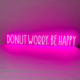 تابلو نئون طرح Donut worry be happy کد TP412