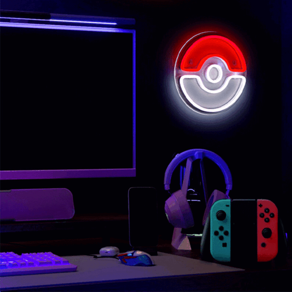 تابلو نئون طرح Pokeball کد TP013