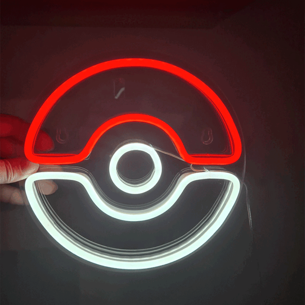 تابلو نئون طرح Pokeball کد TP013